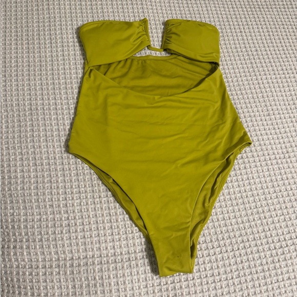 Zara Other - Zara Stylish Olive Green One-Piece Swimsuit Size L